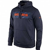 Men's Chicago Bears Nike KO Speed Wordmark Performance Hoodie - Navy Blue,baseball caps,new era cap wholesale,wholesale hats